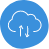 cloud data transfer icon small