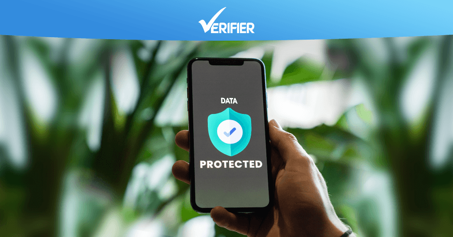 Verifier data protection on mobile phone